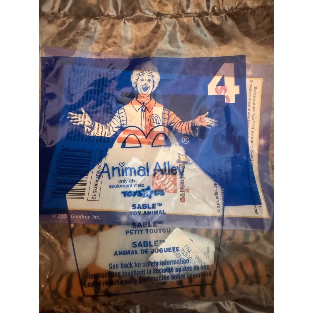 McDonald's Happy Meal Animal Alley Complete Set of 8 Sealed Toys - Picture 8 of 16